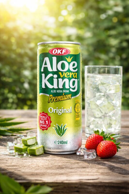 Aloe Vera drink King Natural OKF 0,24l - plech